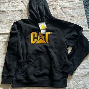Caterpillar hoodie, size medium, black, and yellow new